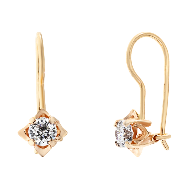

Серьги с петельчатым замком Diamant с0454
