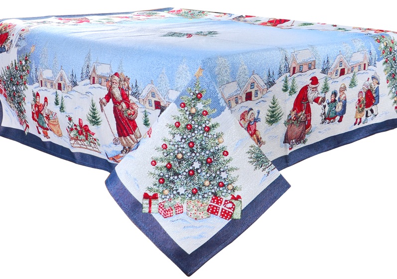 

Скатерть гобеленовая с люрексом Lefard Home Textile 716 Village 100х100 см