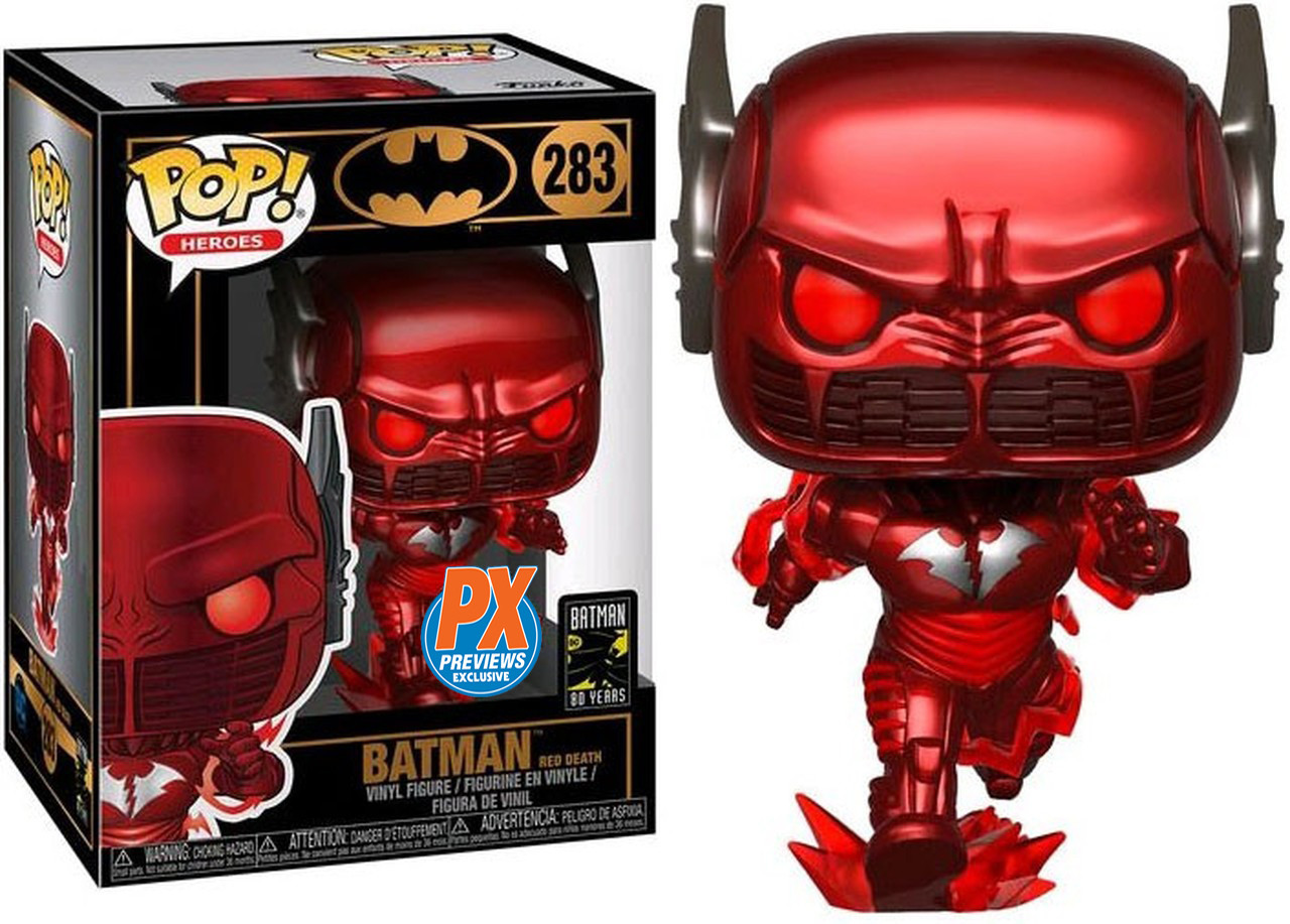 

Фигурка Funko Pop Фанко Поп Batman 80th Batman Red Death Бэтмен 80-х Бэтмен Красная смерть 10 см B BRD 283