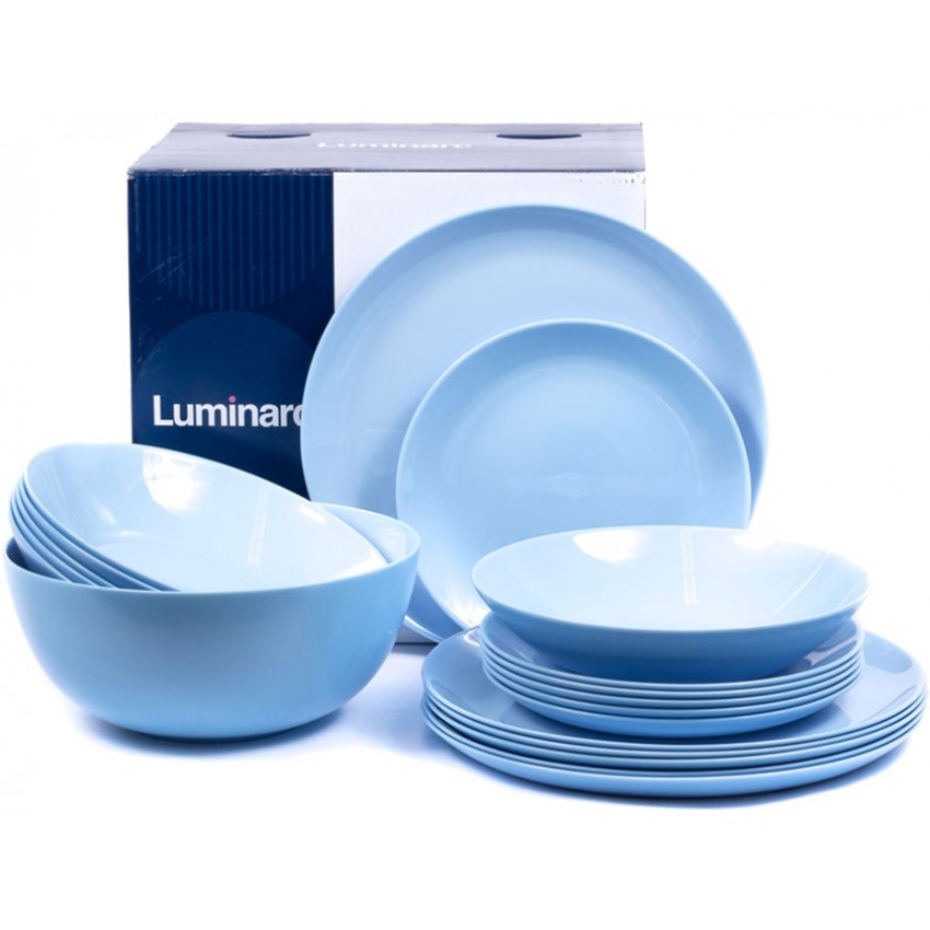 

Сервиз столовый Luminarc Diwali LIGHT BLUE 19 предметов 2961P LUM