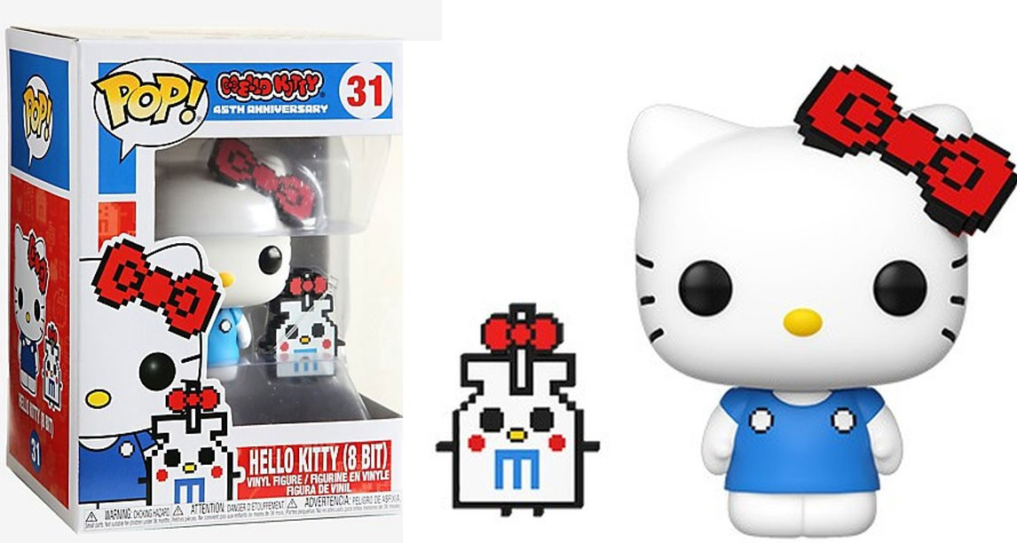 

Фигурка Funko Pop Фанко Поп Привет, киска Киса 8-бит Hello Kitty Kitty 8-bit 10 см Cartoon HK K 31