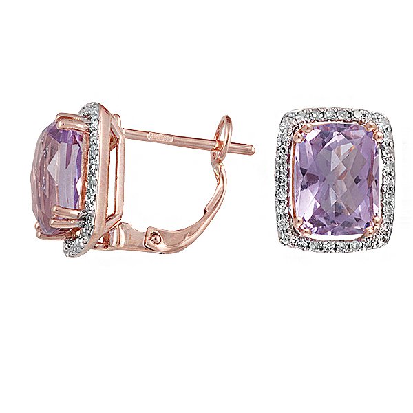 

Серьги из красного золота с аметистами и бриллиантами 056762