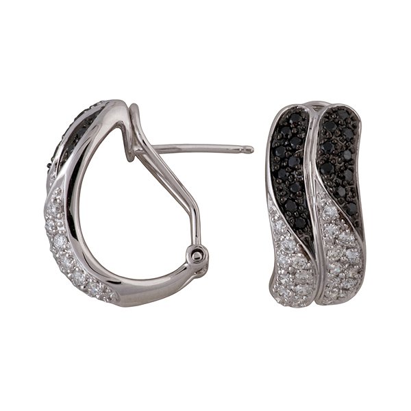 

Серьги из белого золота с бриллиантами 000656