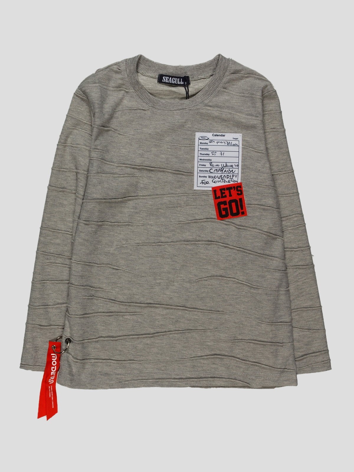 

Свитшот для мальчика утеплённый Seagull Sg0124 122-128 Серый