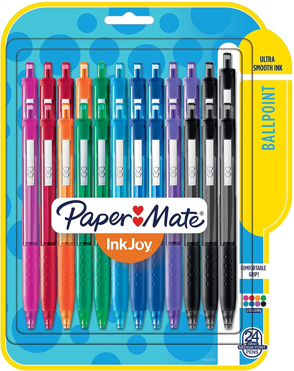 

Набор цветных ручек автоматических Paper Mate InkJoy 300RT Retractable Ballpoint Pens, 1мм (1945926)