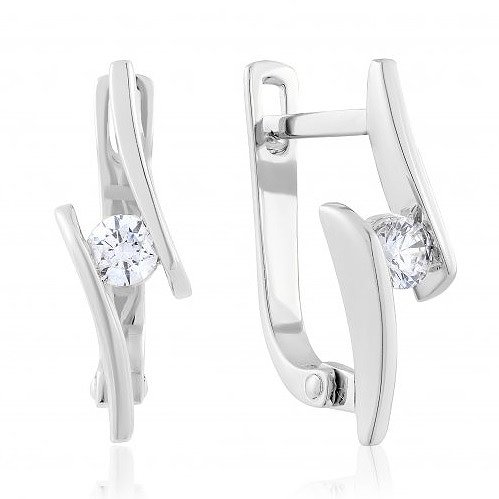 

Серьги из белого золота с Swarovski Zirconia 1617895