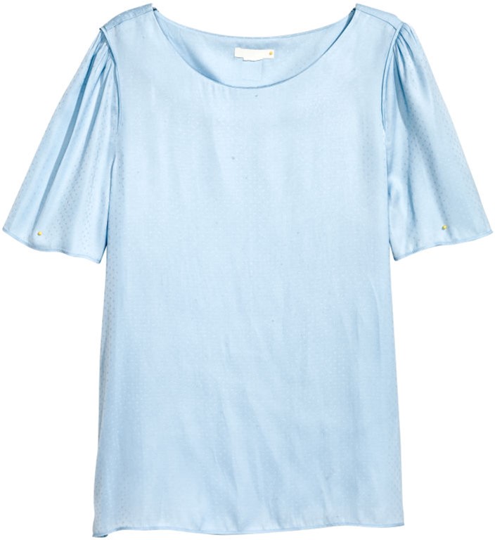 

Блузка H&M 3hm06100045 34 Голубая