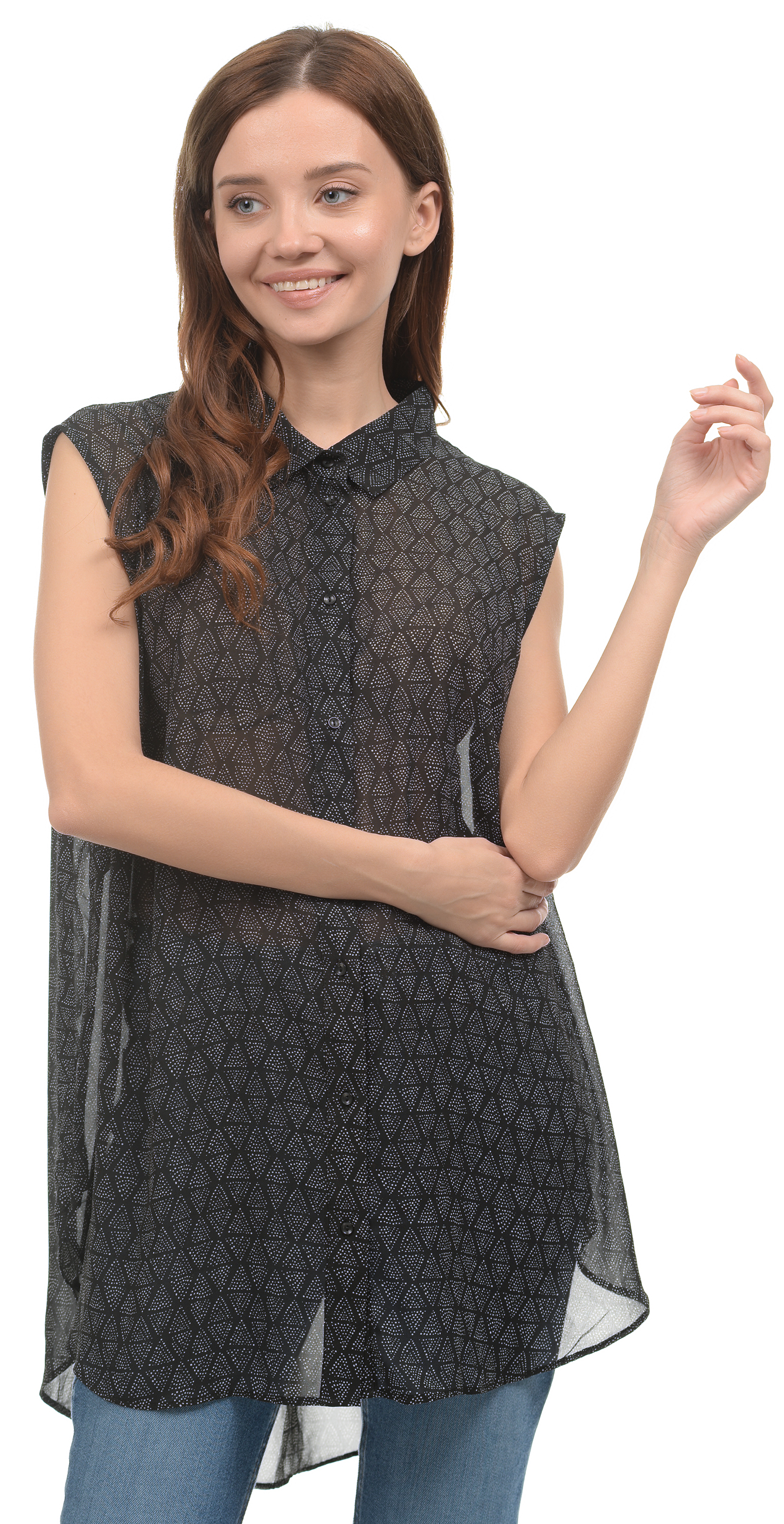 

Блузка H&M 3hm06100137 50 Черная