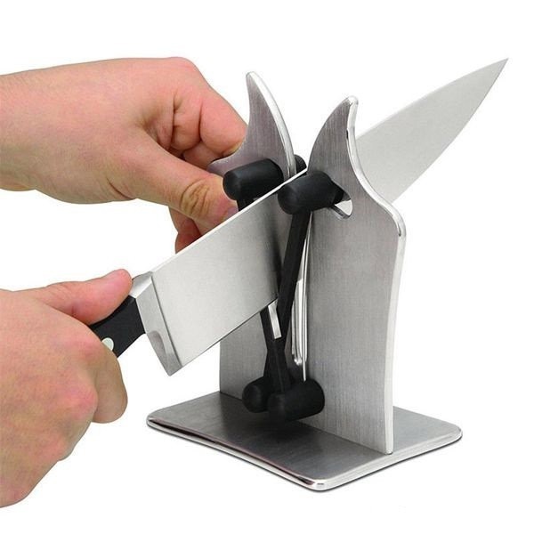 

Универсальная V-образная ножеточка настольная точилка для ножей Bavarian Edge Knife Sharpener PRO Серебристый