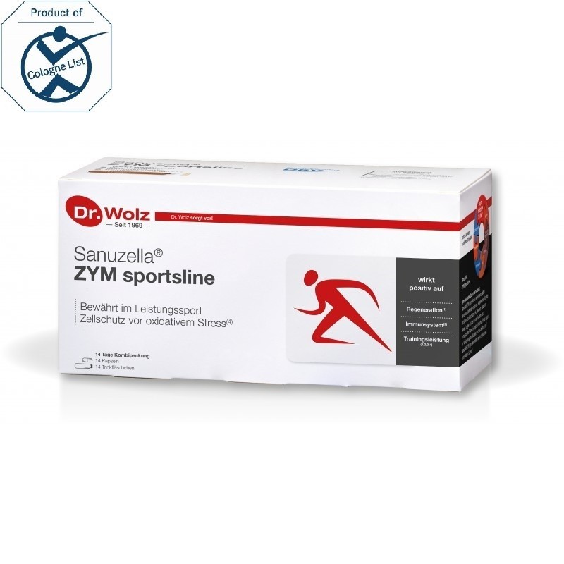 

Витаминно-минеральный комплекс Dr. Wolz Sanuzella® ZYM sportline 14 флаконов и 14 капсул