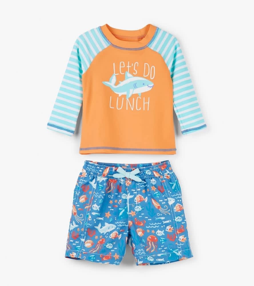

Купальний комплект Hatley Ocean Animals 9m помаранчевий 74см (S19OAI812)