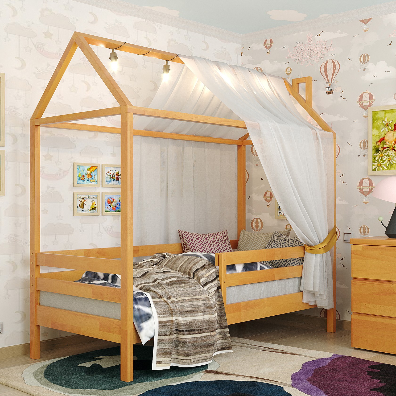 

Детская кровать Домик Джерри (Arbor Drev) Ольха 80х190 см 71146_5