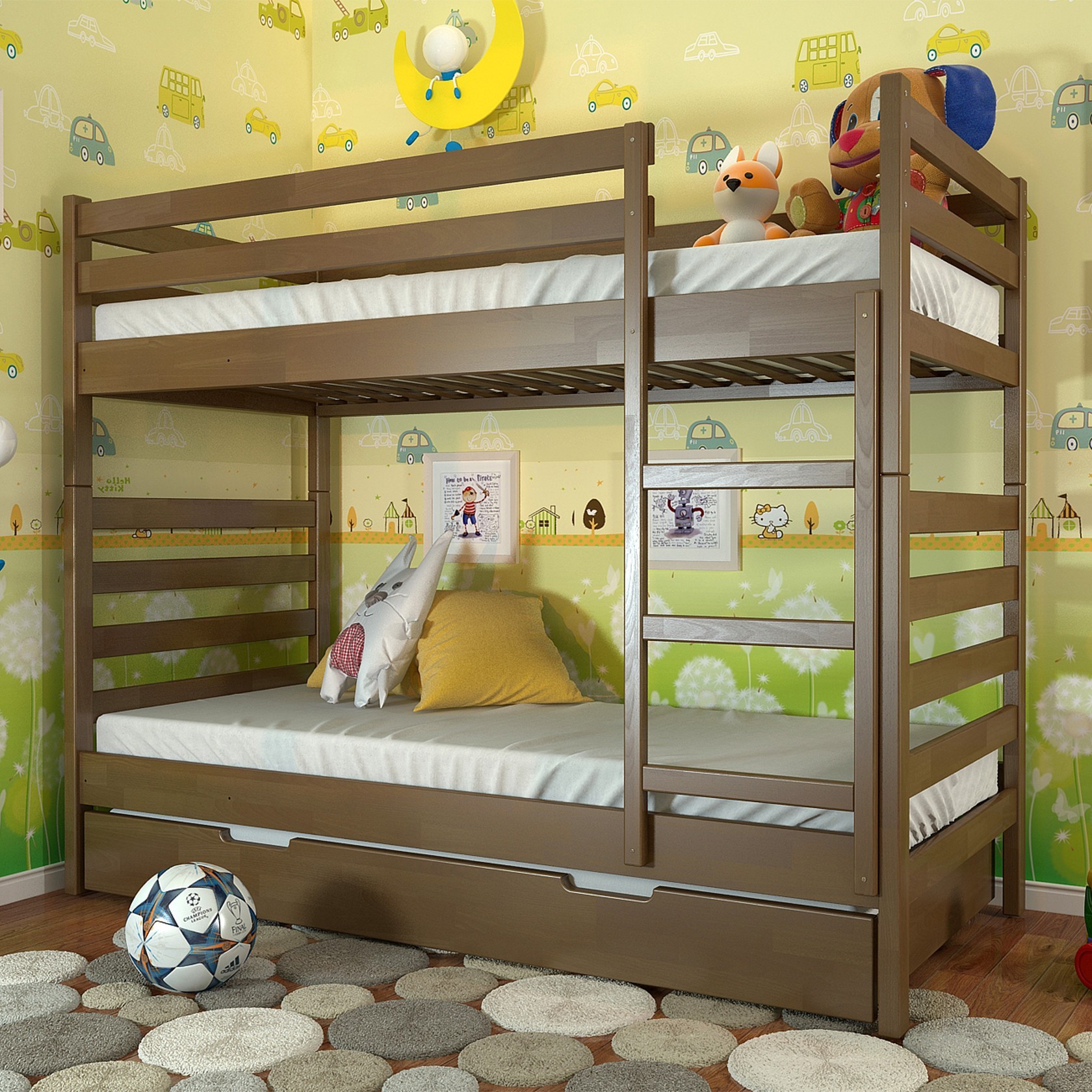 

Детская кровать Рио трансформер (Arbor Drev) Орех 80х200 см 71151_12