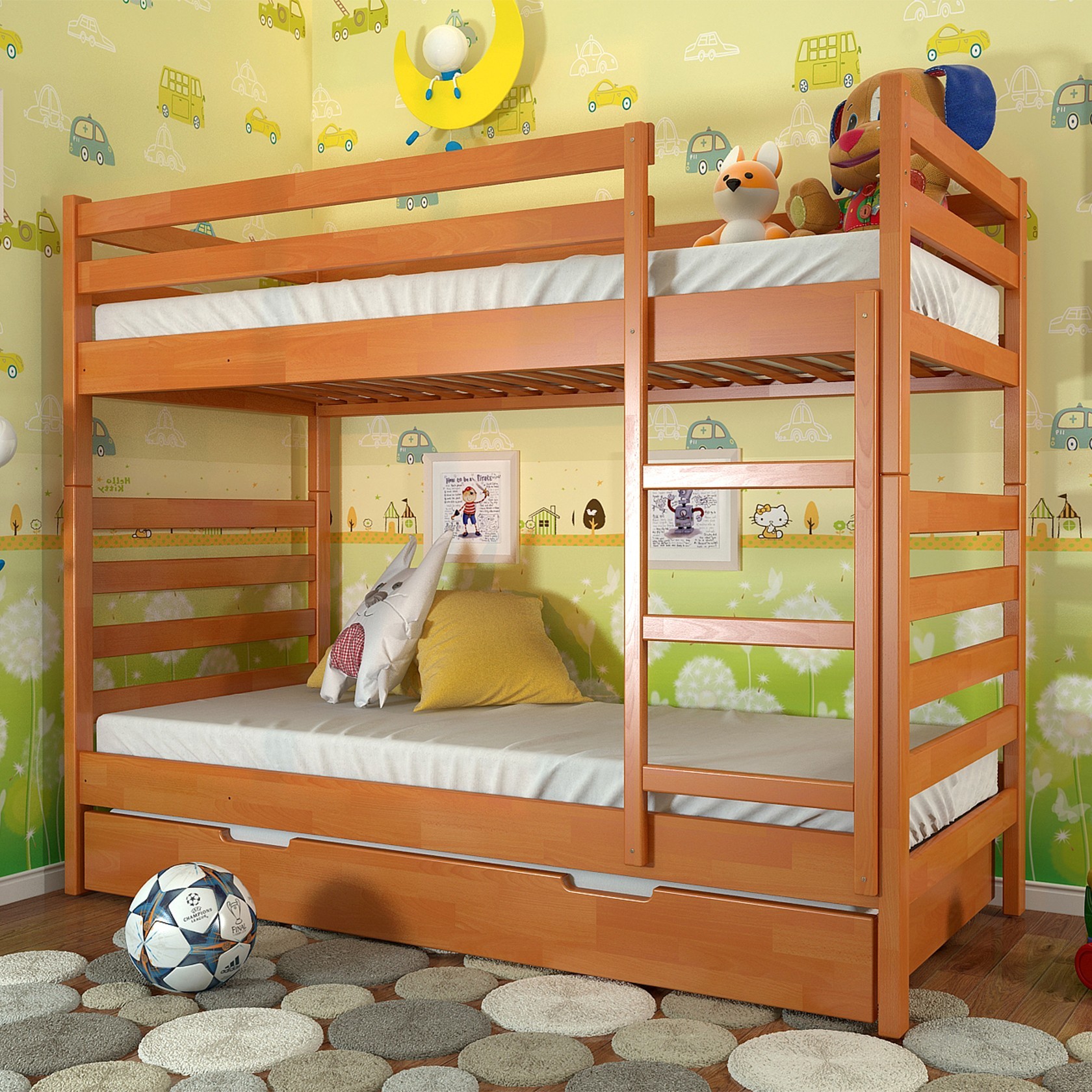 

Детская кровать Рио трансформер (Arbor Drev) Ольха 80х200 см 71151_33