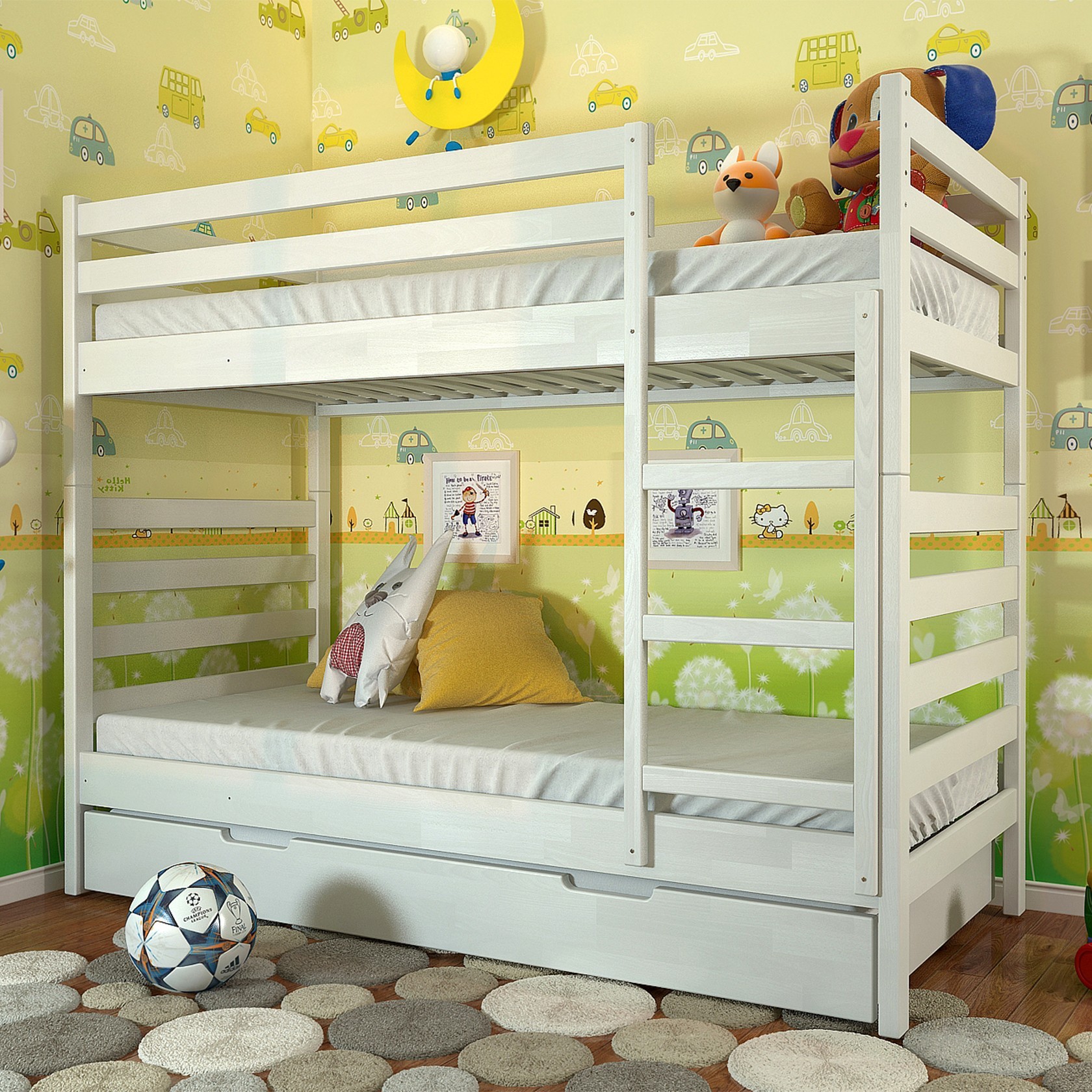 

Детская кровать Рио трансформер (Arbor Drev) Белая 90х200 см 71151_9