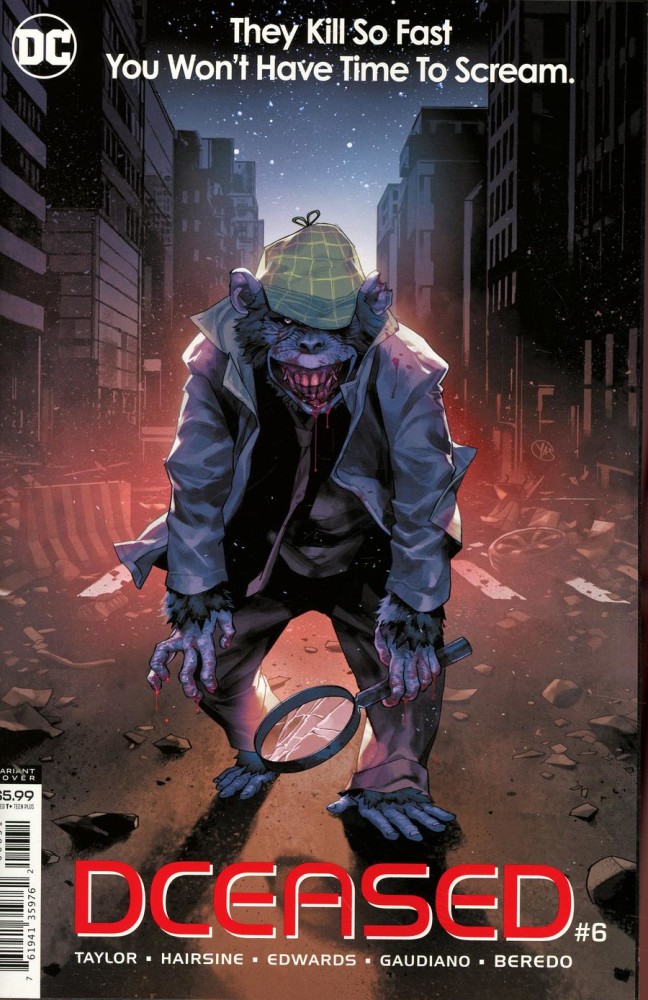 

DCeased #6 Cover C Variant Yasmine Putri Horror Movie Homage Card Stock Cover
