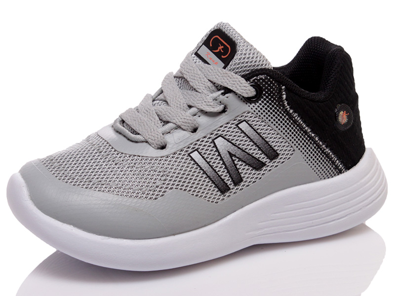 

Детские кроссовки деми Knup 4268b2 grey-black-orange для мальчика Серый р.29 (18,6 см.)