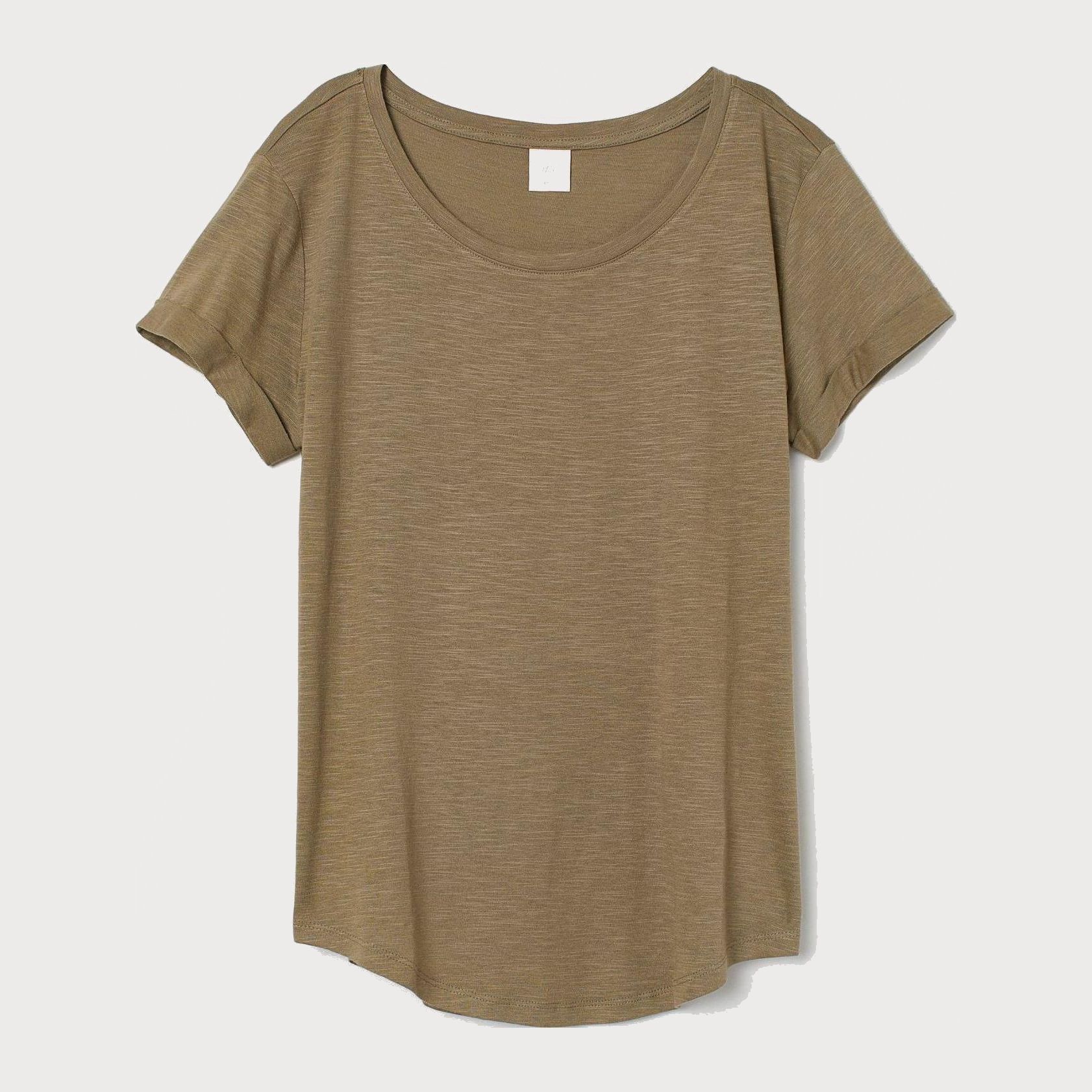 

Футболка H&M 5545981-ACVU S Оливковая