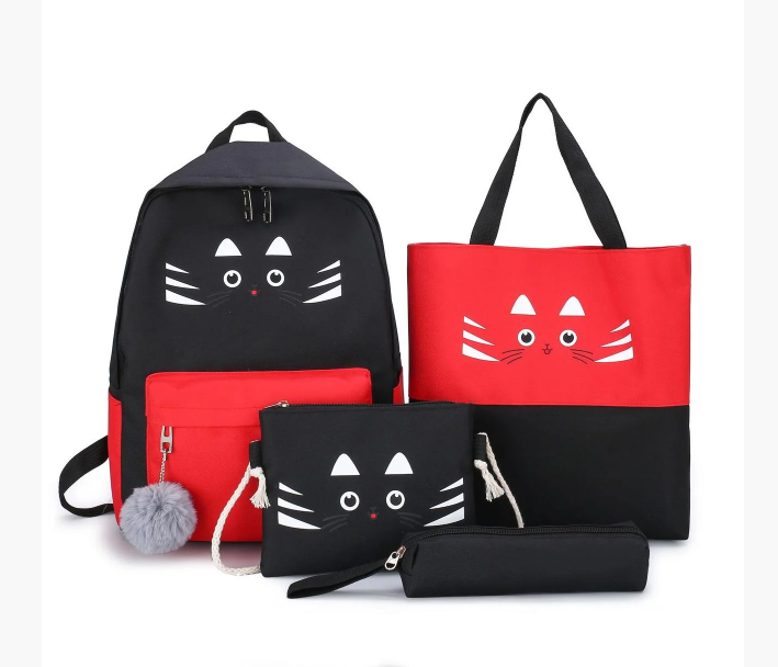 

Комплект Рюкзак женский + сумки + пенал Sugebag Черный (176G)