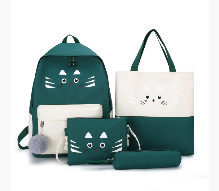 

Комплект Рюкзак женский + сумки + пенал Sugebag Зеленый (177G)