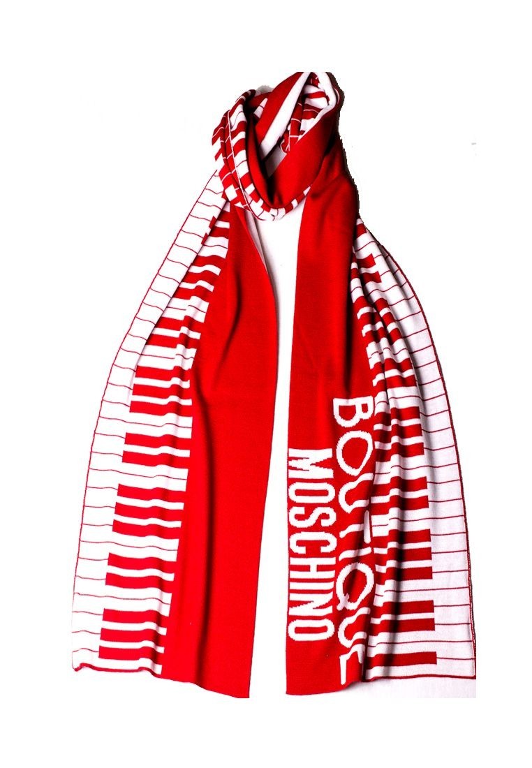 

Шарф Moschino Boutique Красно-белый