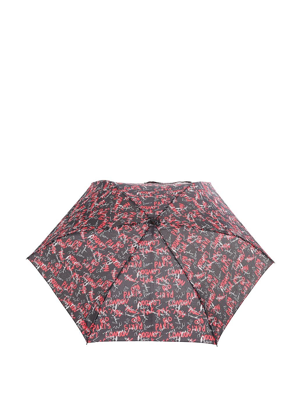 

Мини-зонт механический Ferre Milano Черный с красным Женский (597)