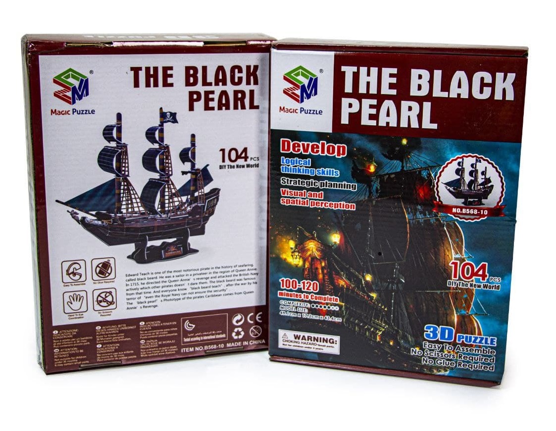 

3D пазл-конструктор "Парусник The Black Pearl" (1093510007)