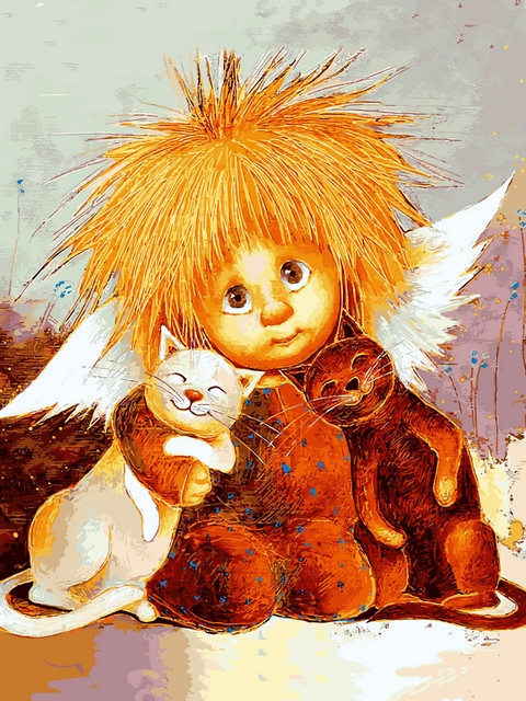 

Картина на холсте по номерам в коробке Babylon Объятия кошек 40x30см (VK 288)