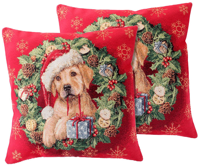 

Наволочка гобеленовая с люрексом Lefard Home Textile 716 Dog Style 45x45 см