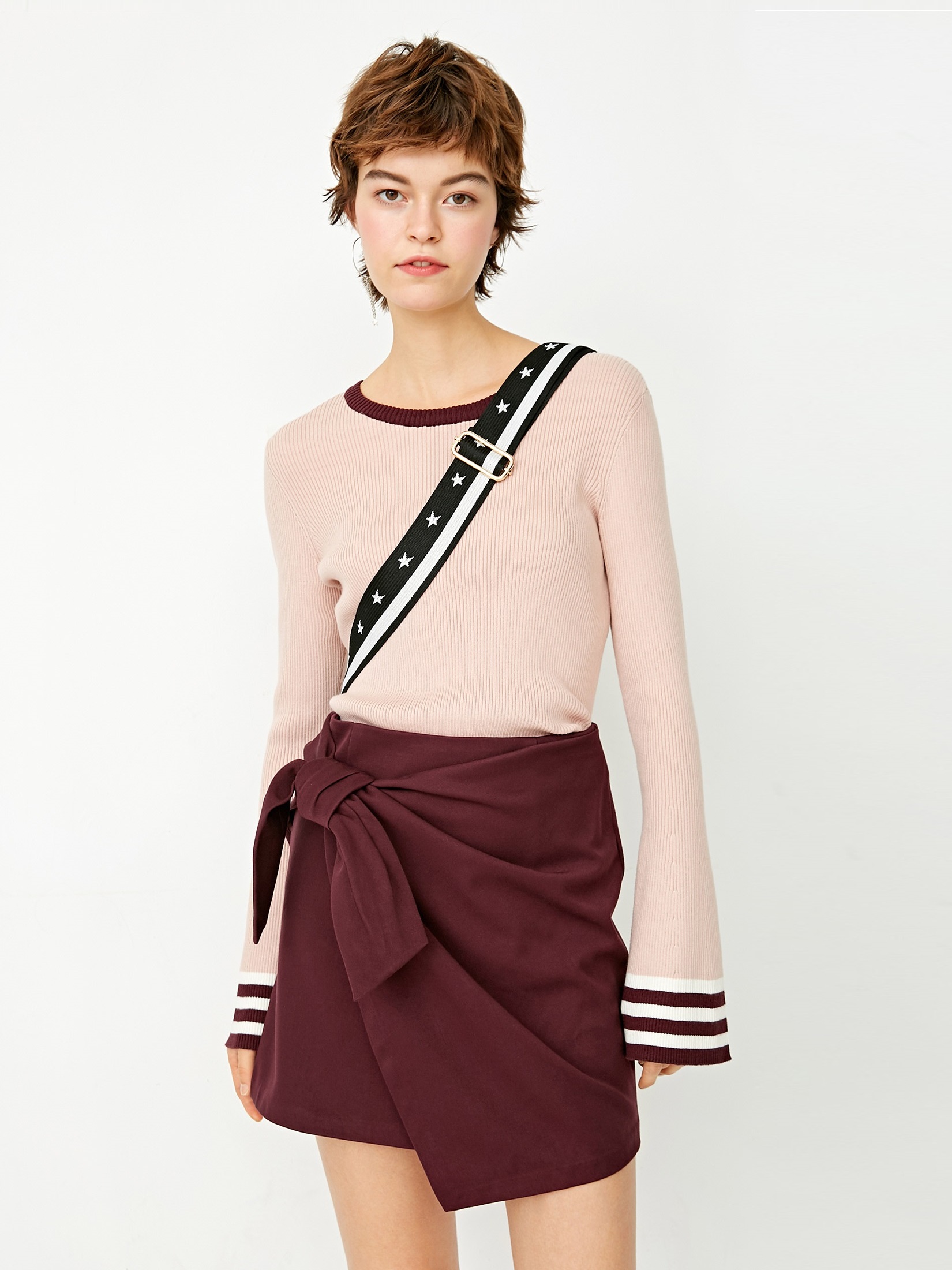 

Юбка Only 117316509 XL Бордовый