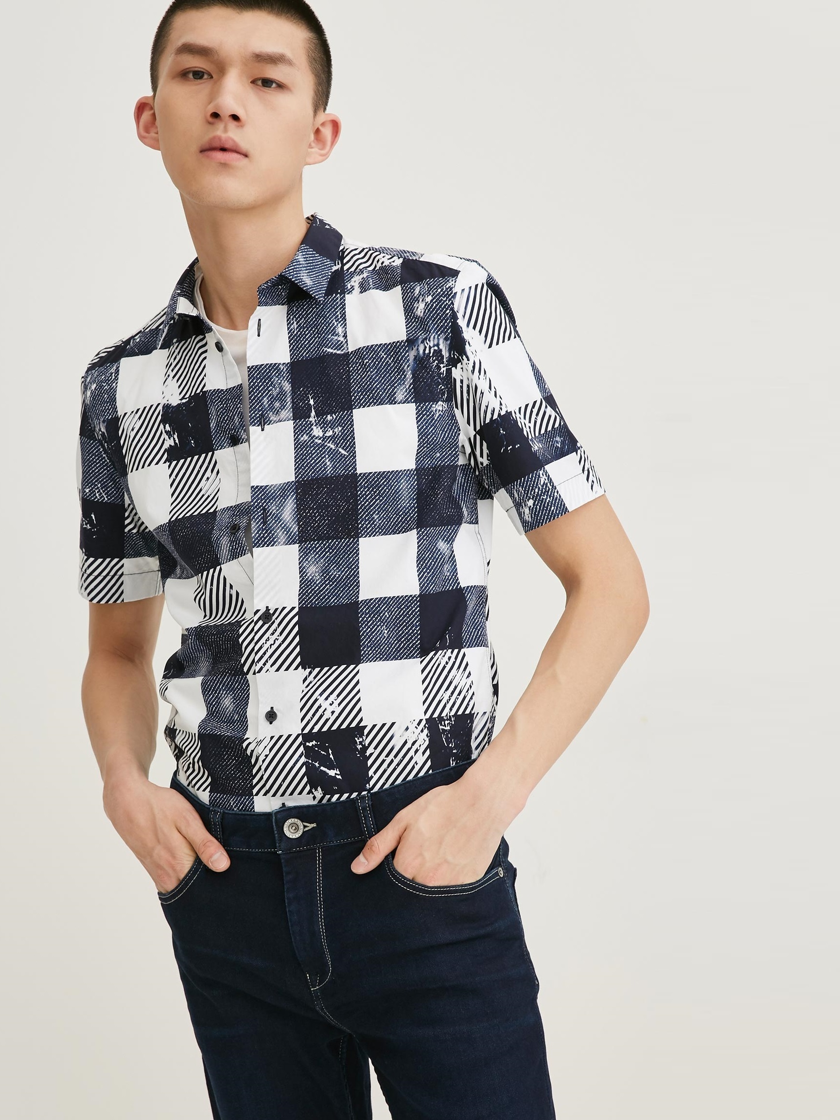 

Рубашка Jack & Jones 217104504  Синий, Рубашка Jack & Jones 217104504 XS Синий