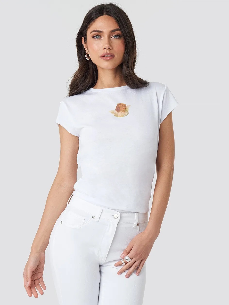

Футболка Angel с необработанными краями NA-KD 1018003351  Белый, Футболка Angel с необработанными краями NA-KD 1018003351 S Белый