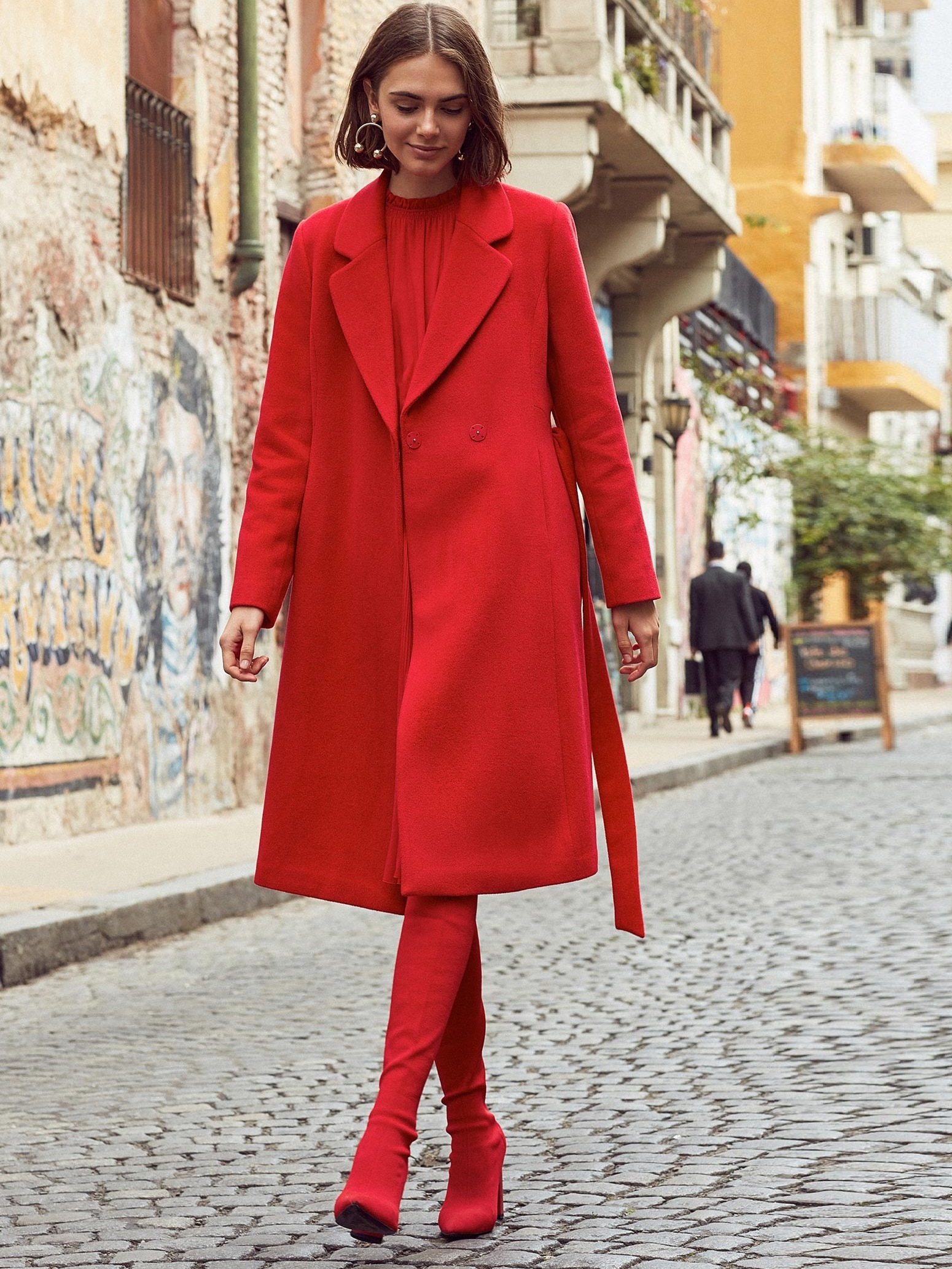 

Пальто Vero Moda 317427503 S Красный