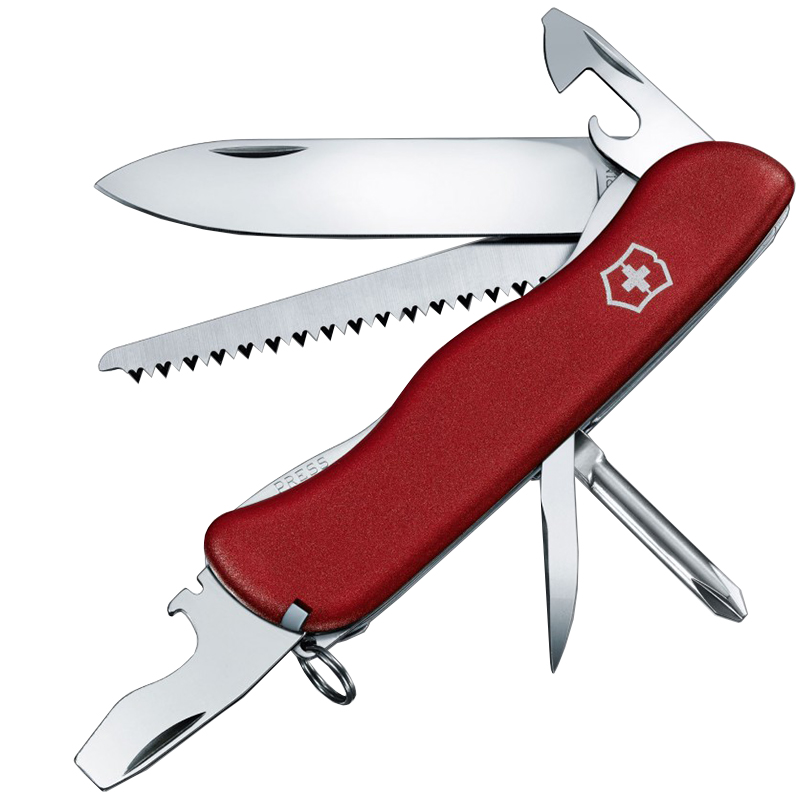 

Нож складной, мультитул Victorinox Trailmaster (111мм, 12 функций), красный 0.8463