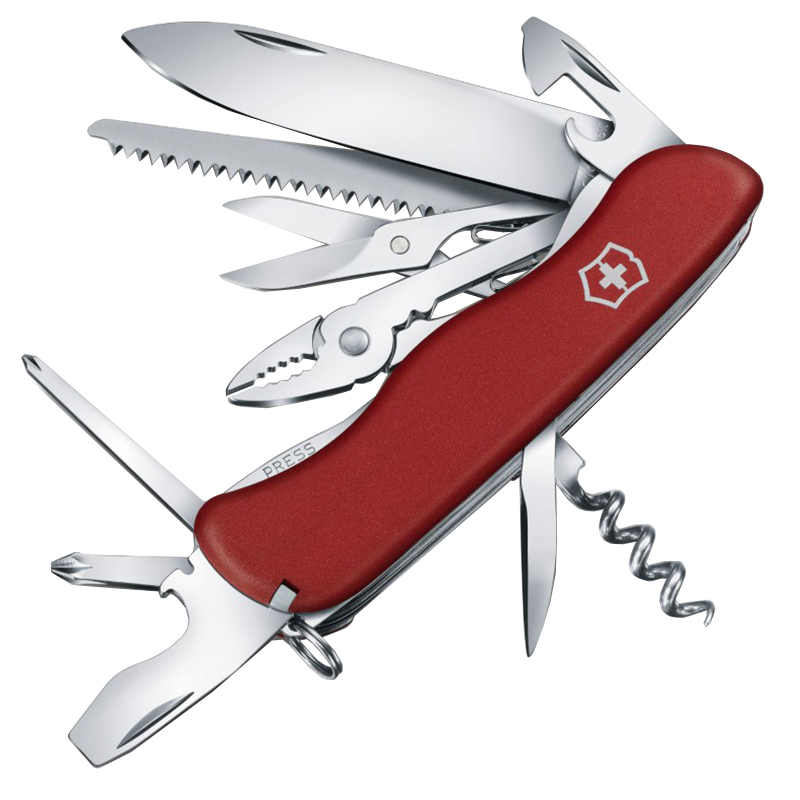 

Нож складной, мультитул Victorinox Hercules (111мм, 18 функций), красный 0.8543