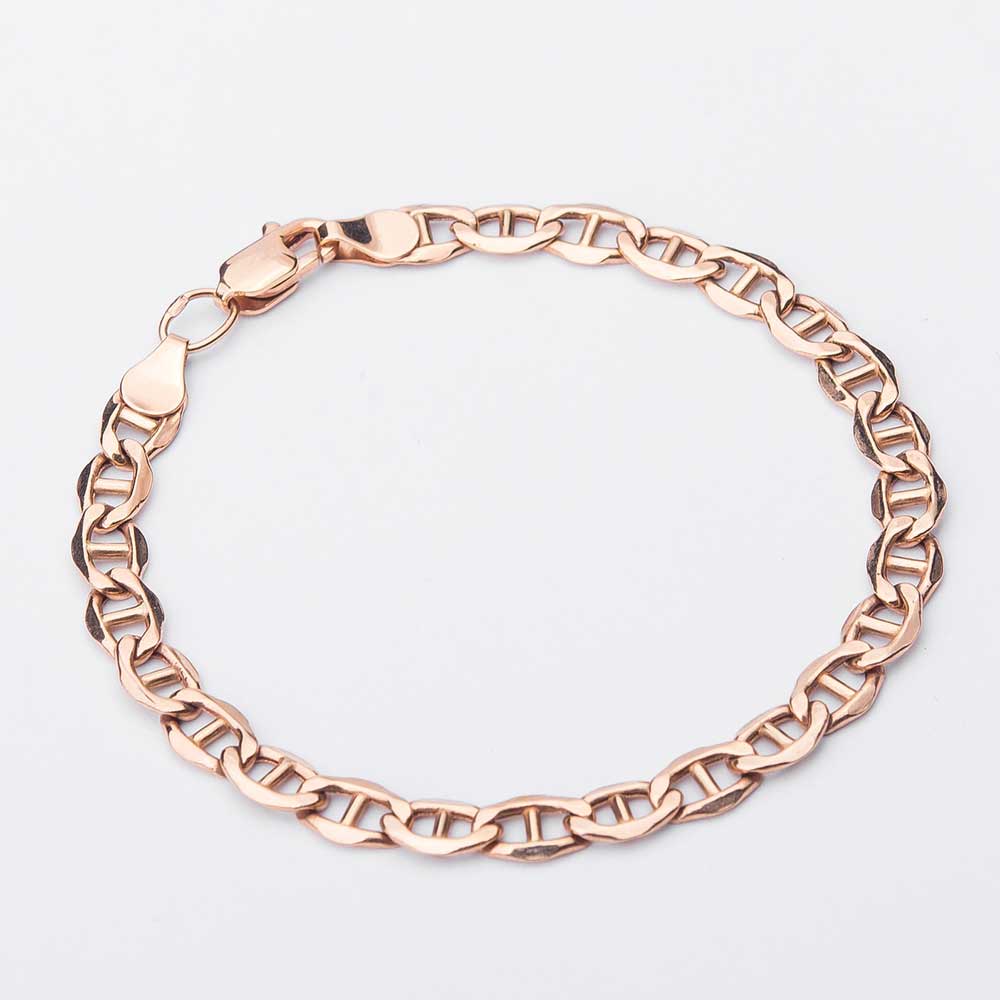 

Золотой браслет плетение Барли б00480 Оникс 19