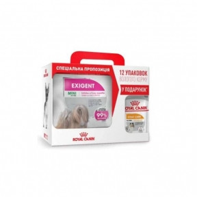 

Сухой корм Royal Canin Mini Exigent Dog 3кг 12 паучей в подарок