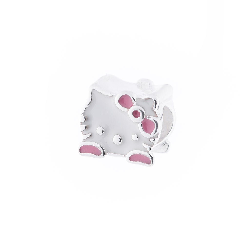 

Серебряный шарм "Hello Kitty" (эмаль) 132541 Оникс