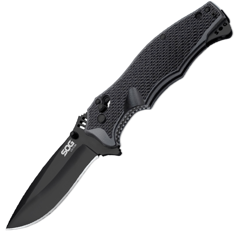 

Нож складной SOG Vulcan Black TiNi (длина: 210мм, лезвие: 90мм)