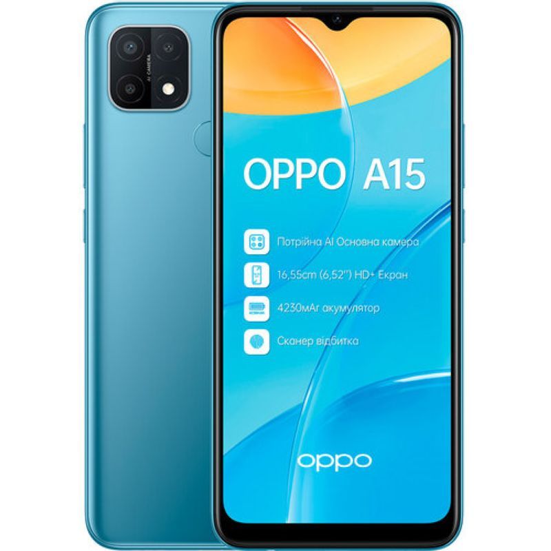 

Смартфон OPPO A15 2/32GB Blue