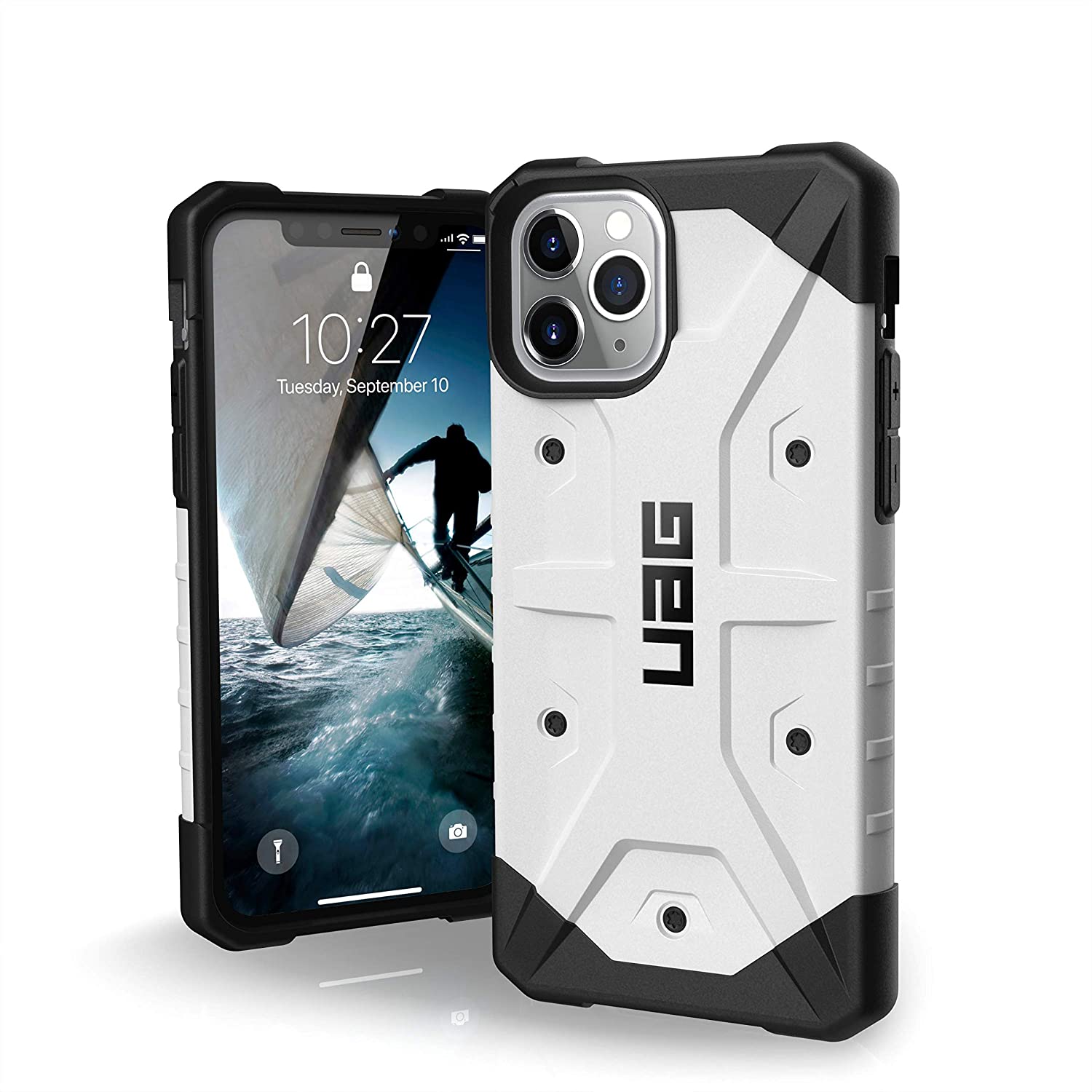 

Чехол противоударный милитари UAG Pathfinder для Iphone 11 Pro (5.8") White