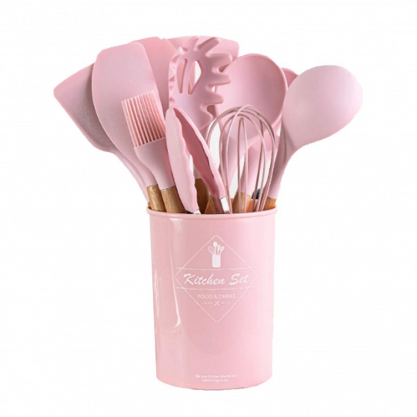 

Набор кухонных предметов 12 приборов light pink Kitchen Dining