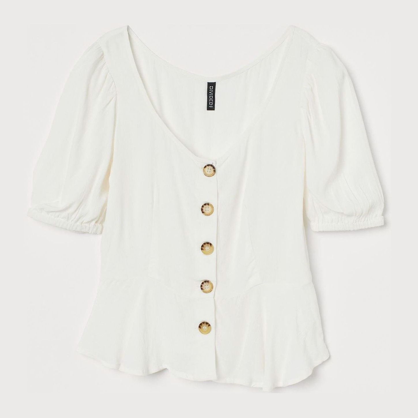 

Блузка H&M 8770371-ACTS 42 Белая