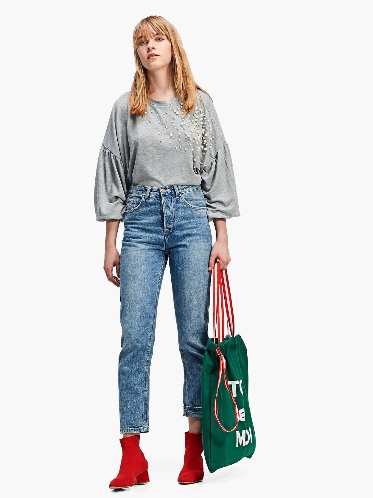 

Свитшот Stradivarius 2609/237/210-AAPV S Серый с белым