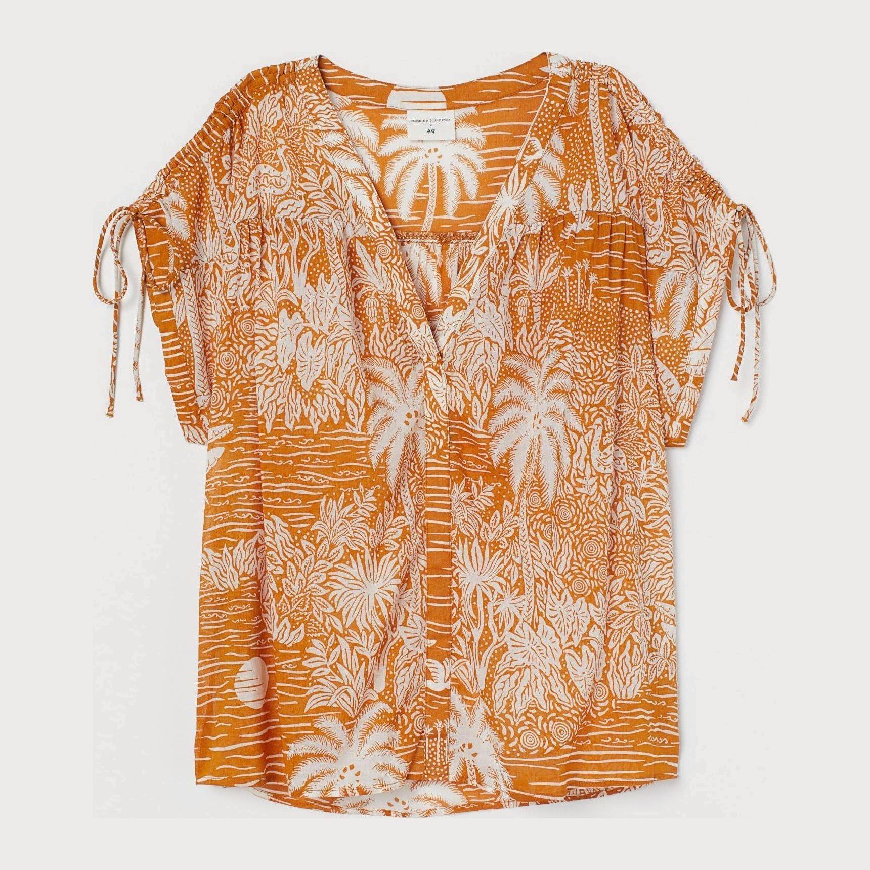 

Блузка H&M 8169651-ABQK XS Светло-коричневая