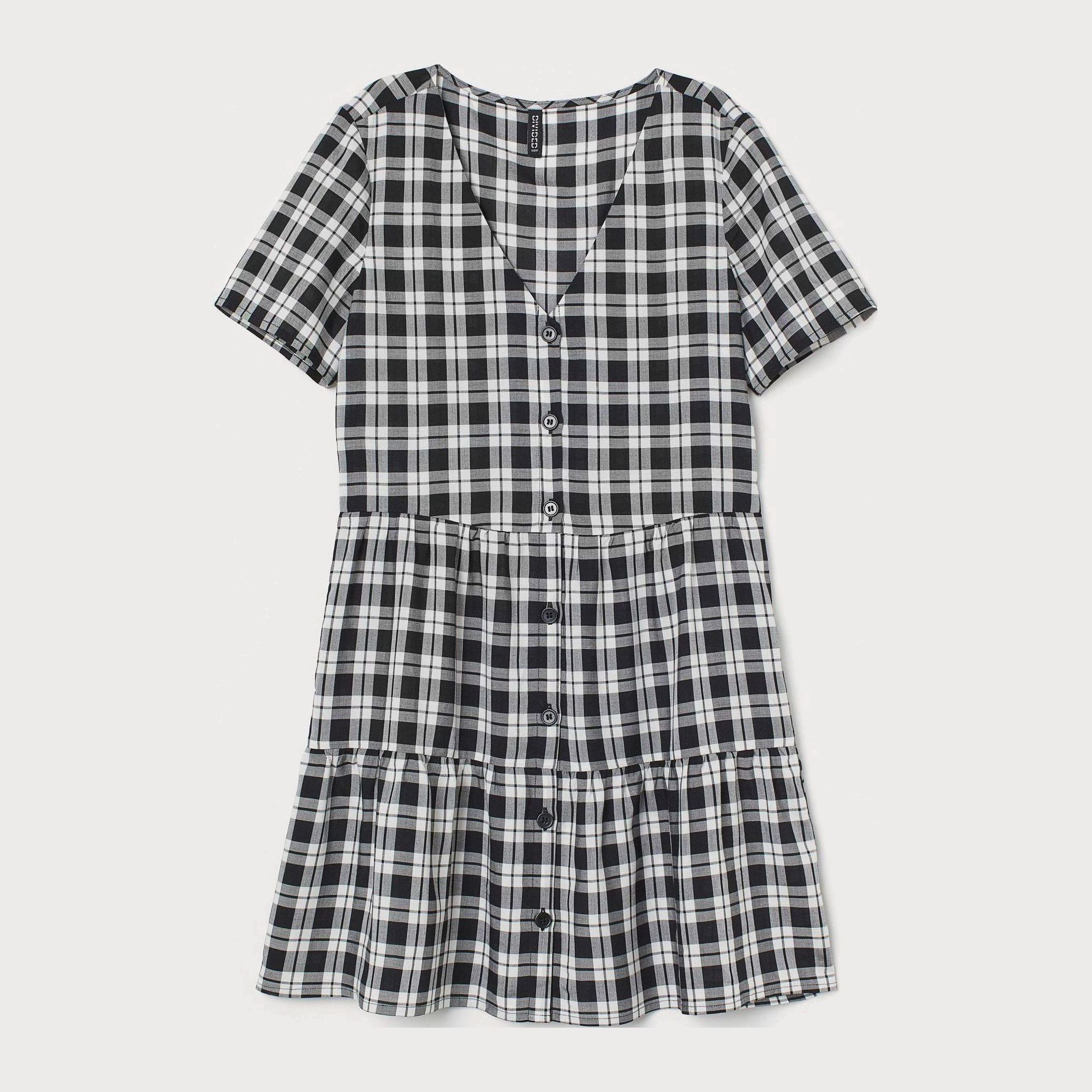 

Платье H&M 8604892-ADHA 34 Черное с белым