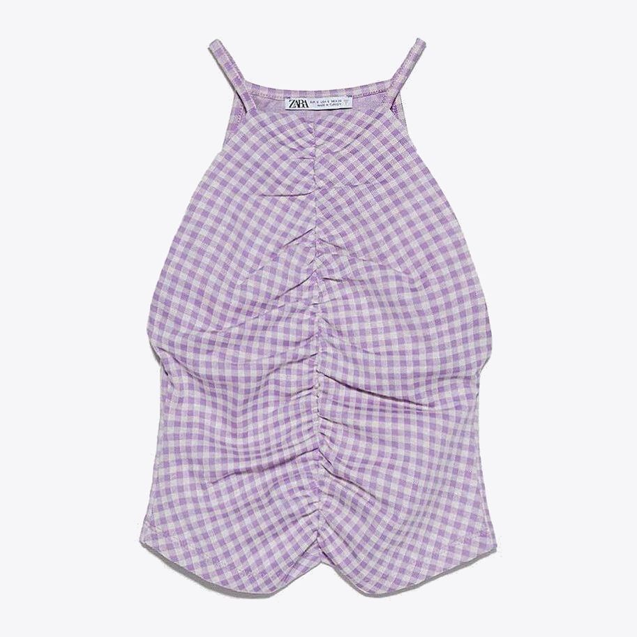 

Топ Zara 4215/410/018-ADVA L Фиолетовый с белым
