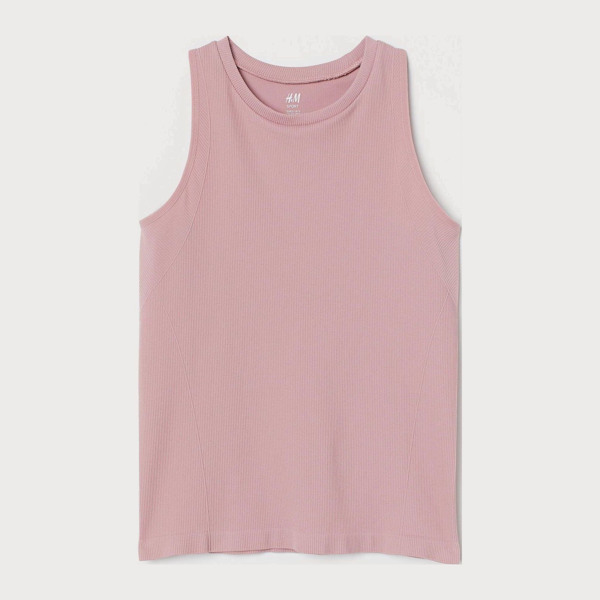

Спортивная майка H&M 8975051-ACUH XS Бледно-розовая