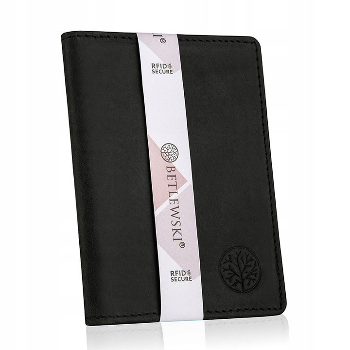 

Чоловічий шкіряний гаманець Betlewski з RFID 13 х 9,5 х 1 (BPM-HT-M1) - чорний