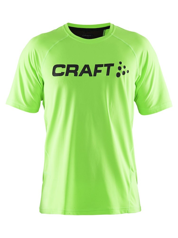 

​Футболка спортивная мужская Craft Precise Training зеленая, ​Футболка спортивная мужская Craft Precise Training зеленая XL